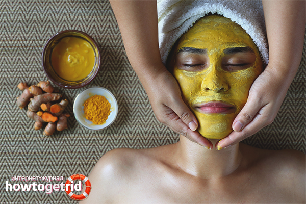 Turmeric and mask cream sour 8 Simple