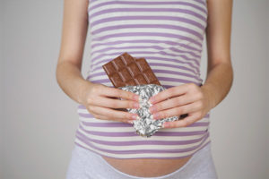  Pot însărcinată să aibă ciocolată